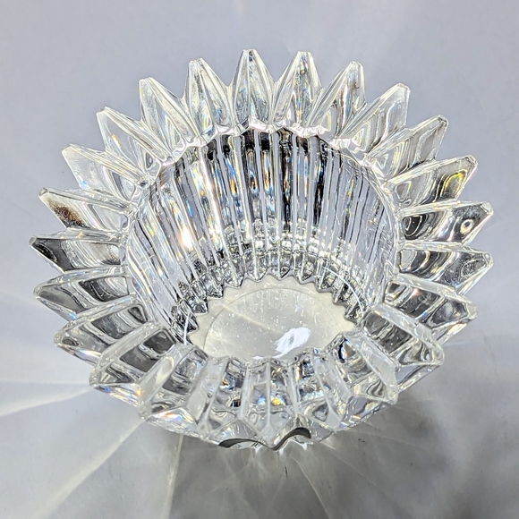 Mikasa Lead Crystal Tea Light Candle Holder Germany Absolutely Stunning Piece - Picture 7 of 11